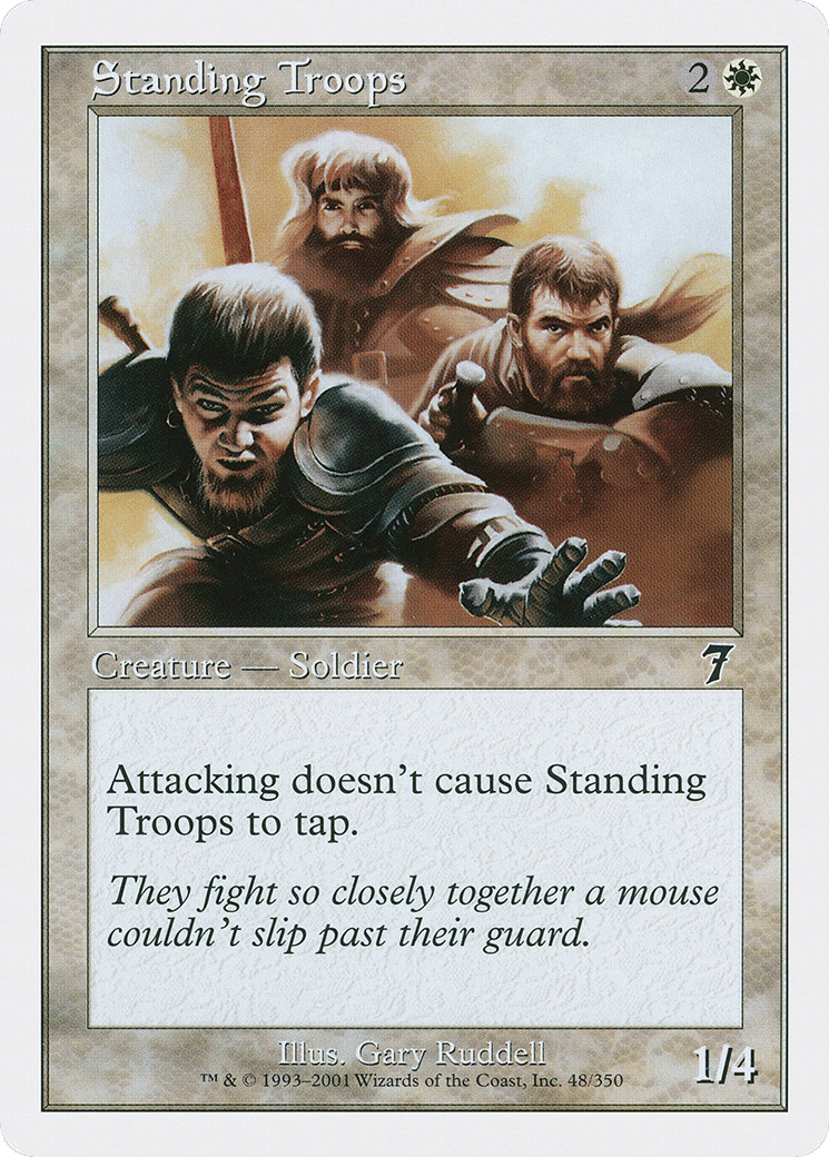 Standing Troops — Seventh Edition — Magic: The Gathering