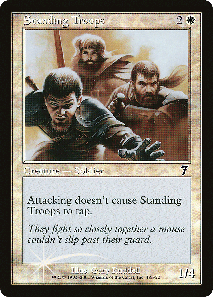 Standing Troops — Seventh Edition — Magic: The Gathering