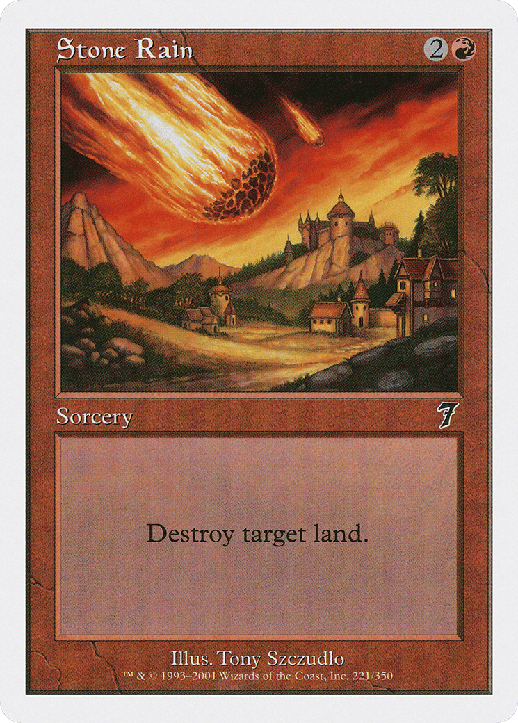 Stone Rain — Seventh Edition — Magic: The Gathering