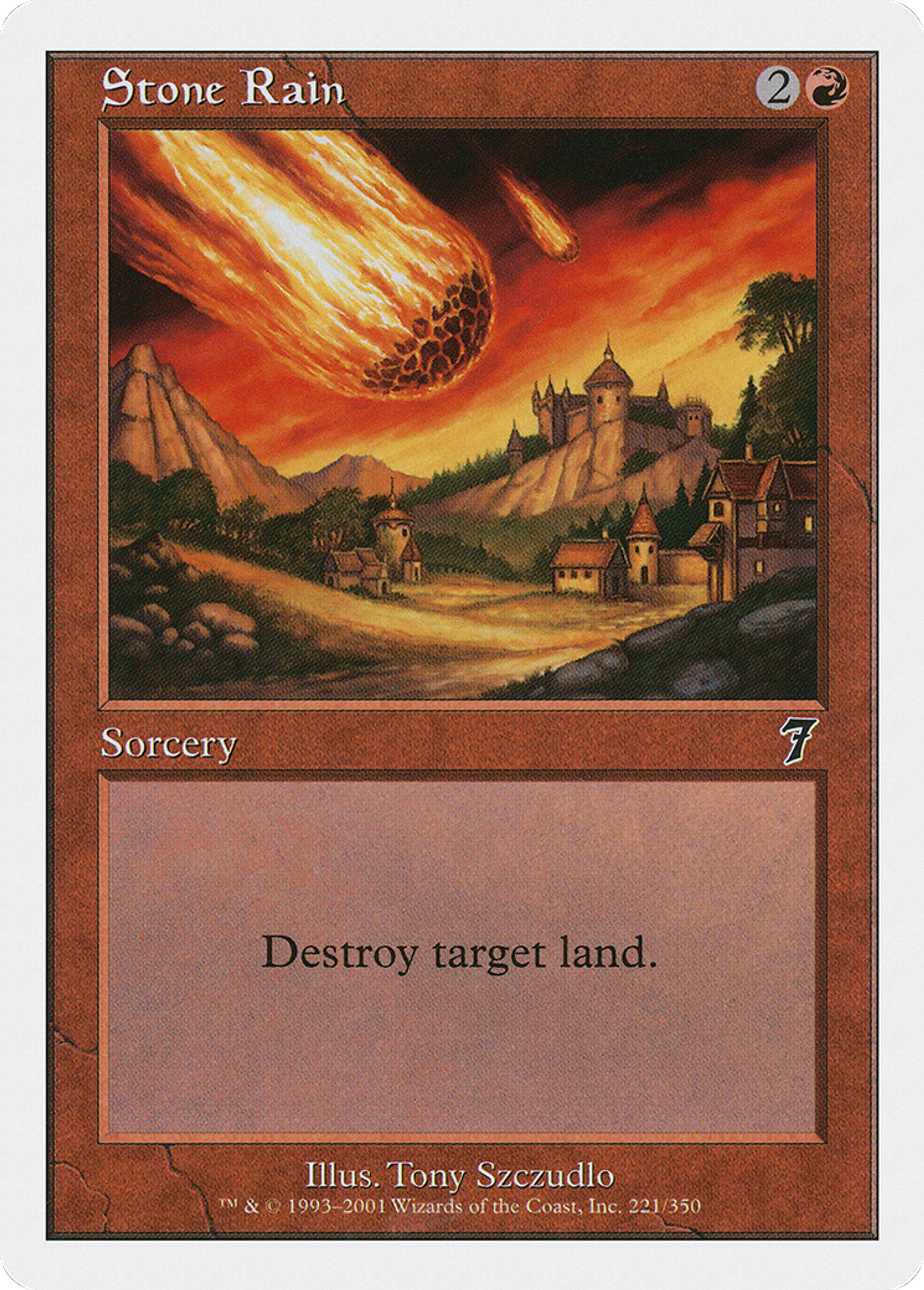 Stone Rain — Seventh Edition — Magic: The Gathering
