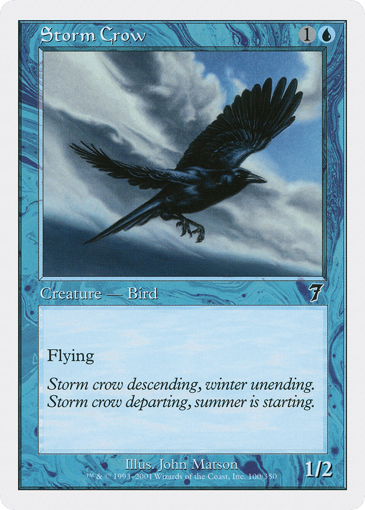 Storm Crow — Seventh Edition — Magic: The Gathering