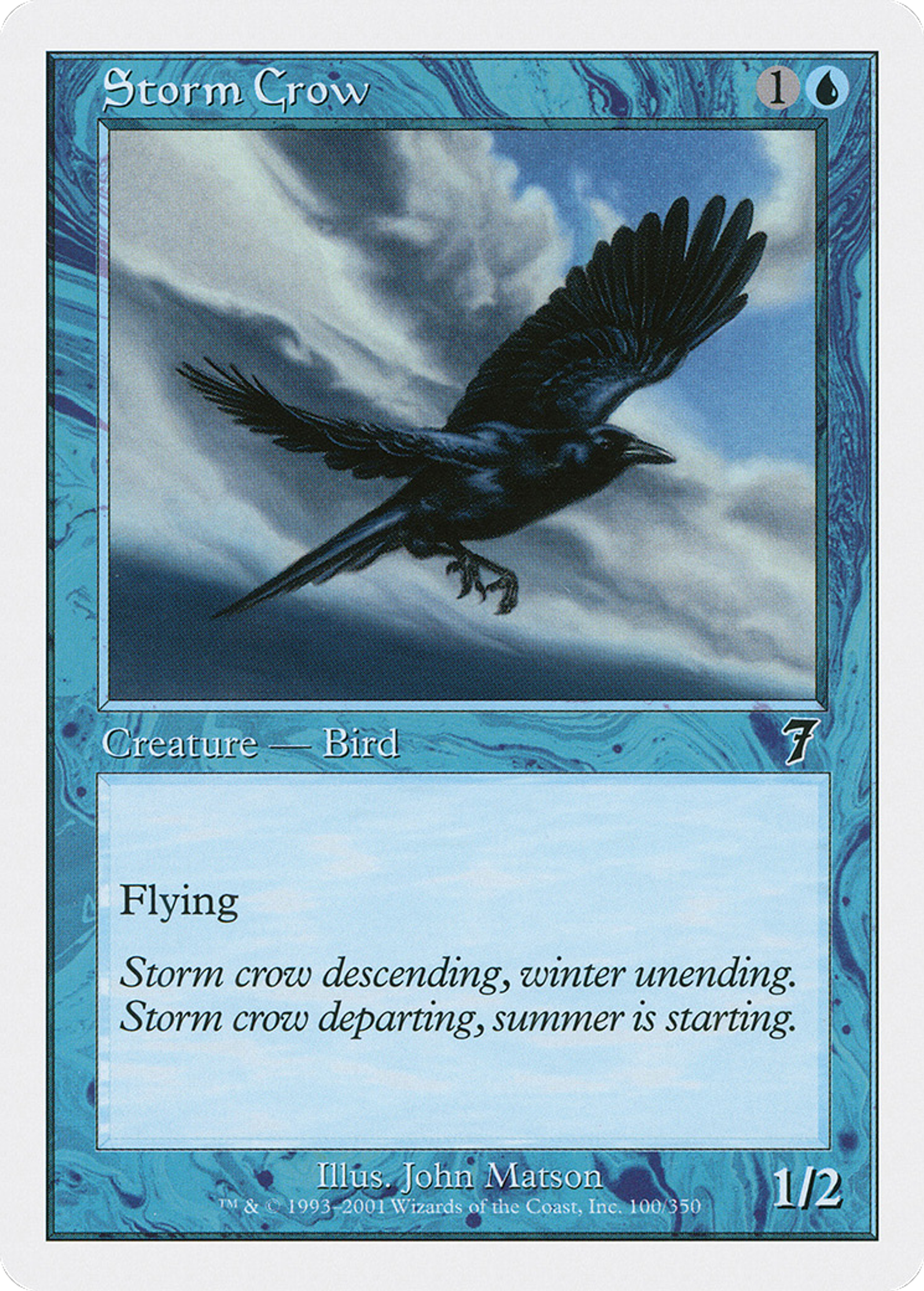 Storm Crow — Seventh Edition — Magic: The Gathering