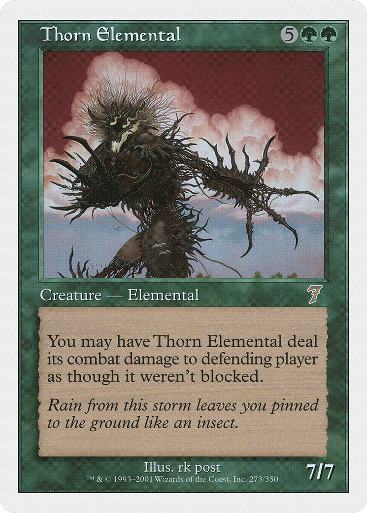 Thorn Elemental — Seventh Edition — Magic: The Gathering