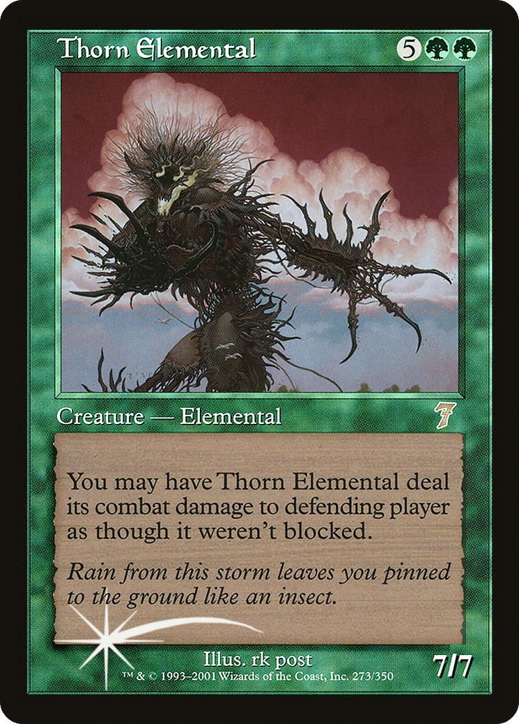 Thorn Elemental — Seventh Edition — Magic: The Gathering
