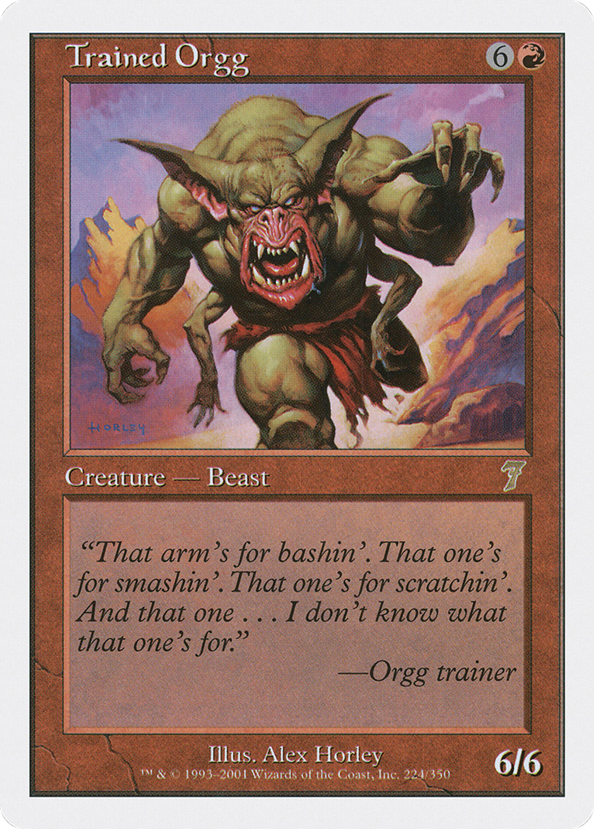 Trained Orgg — Seventh Edition — Magic: The Gathering