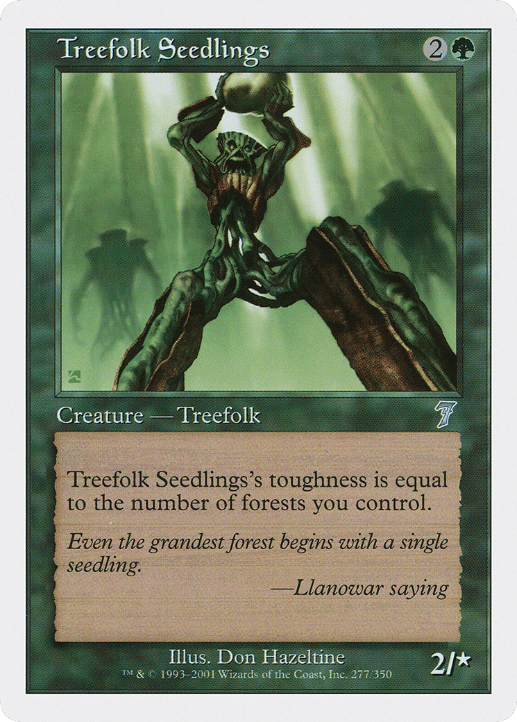 Treefolk Seedlings — Seventh Edition — Magic: The Gathering