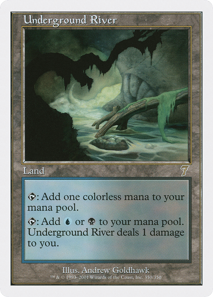 Underground River — Seventh Edition — Magic: The Gathering