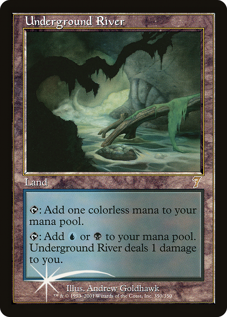 Underground River — Seventh Edition — Magic: The Gathering