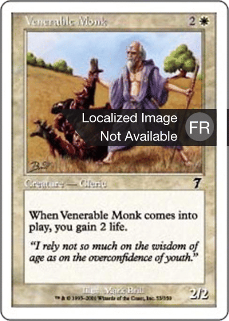 Moine vénérable — Seventh Edition — Magic: The Gathering