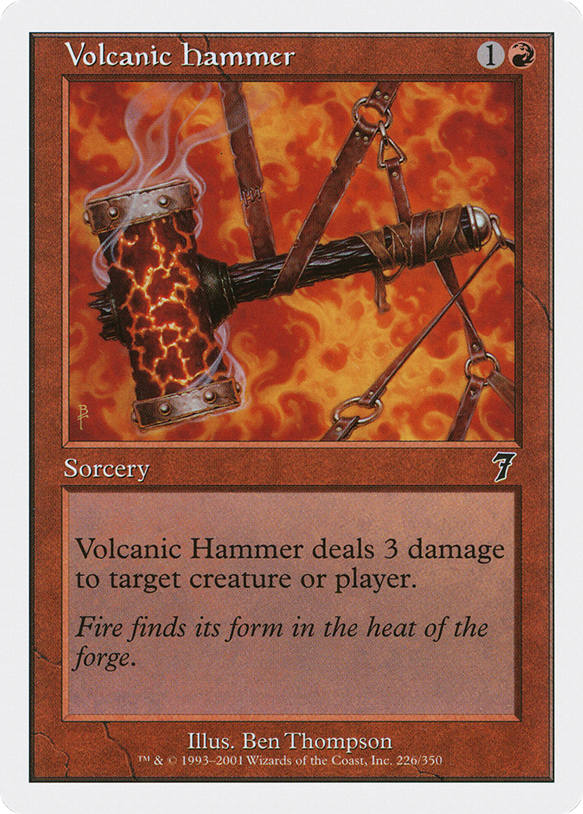 Volcanic Hammer — Seventh Edition — Magic: The Gathering