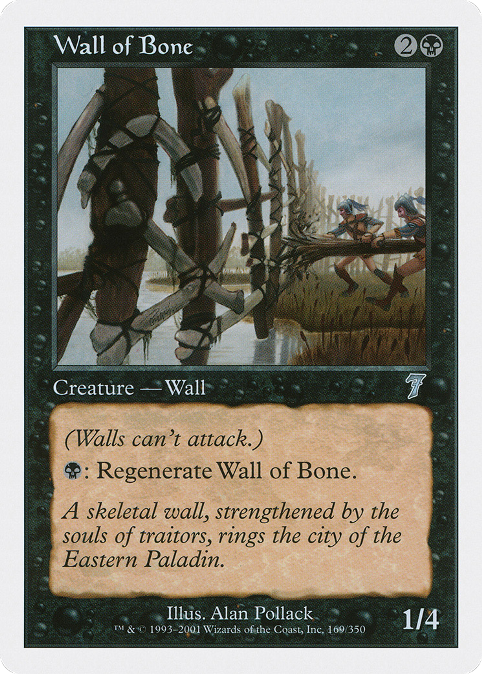Mur d'ossements — Seventh Edition — Magic: The Gathering