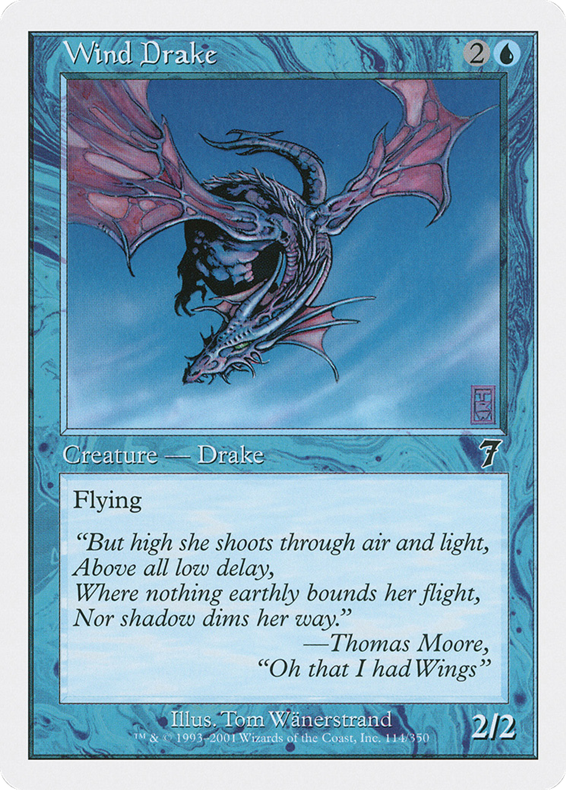 Wind Drake — Seventh Edition — Magic: The Gathering