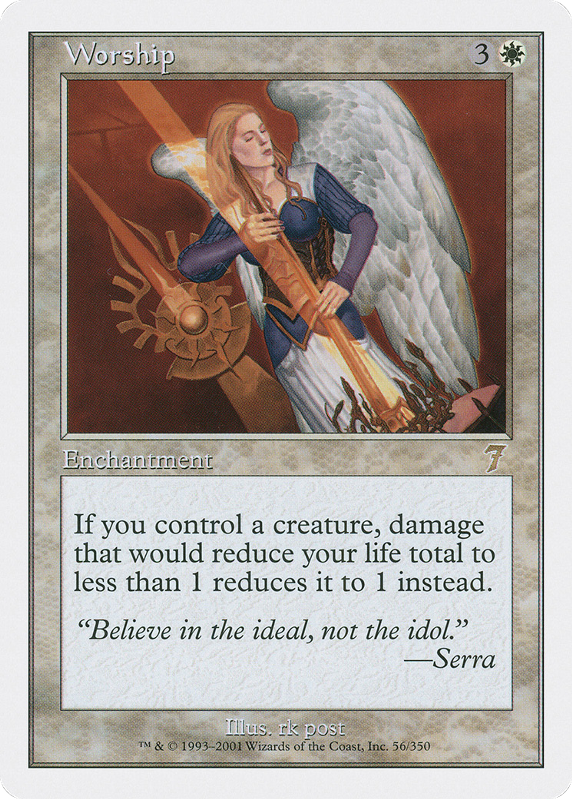 Worship — Seventh Edition — Magic: The Gathering