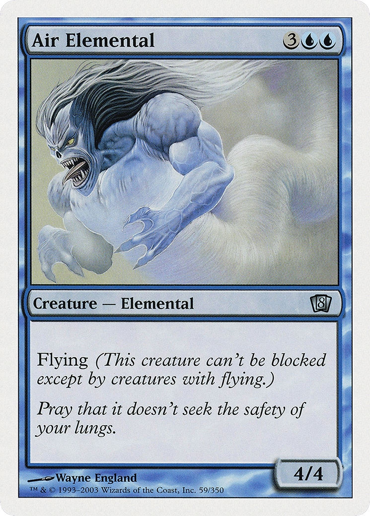 Air Elemental — Eighth Edition — Magic: The Gathering