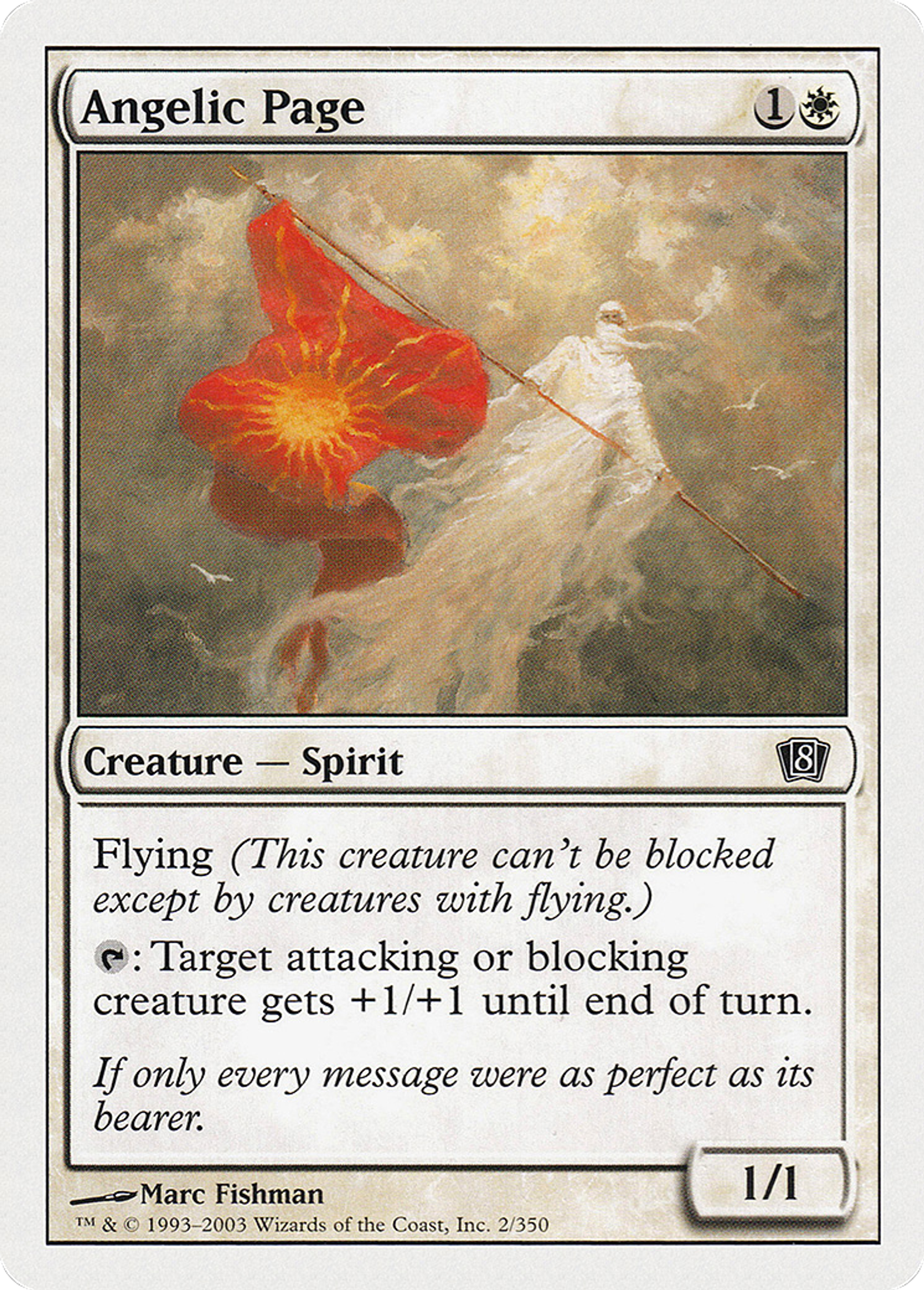 Angelic Page — Eighth Edition — Magic: The Gathering