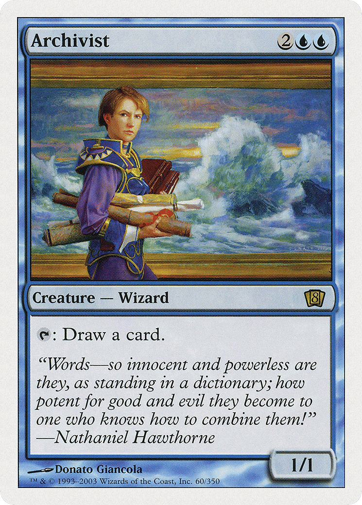 Archivist — Eighth Edition — Magic: The Gathering