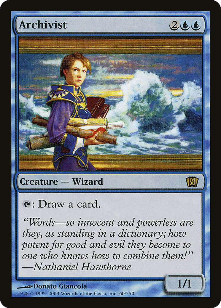 Archivist — Eighth Edition — Magic: The Gathering