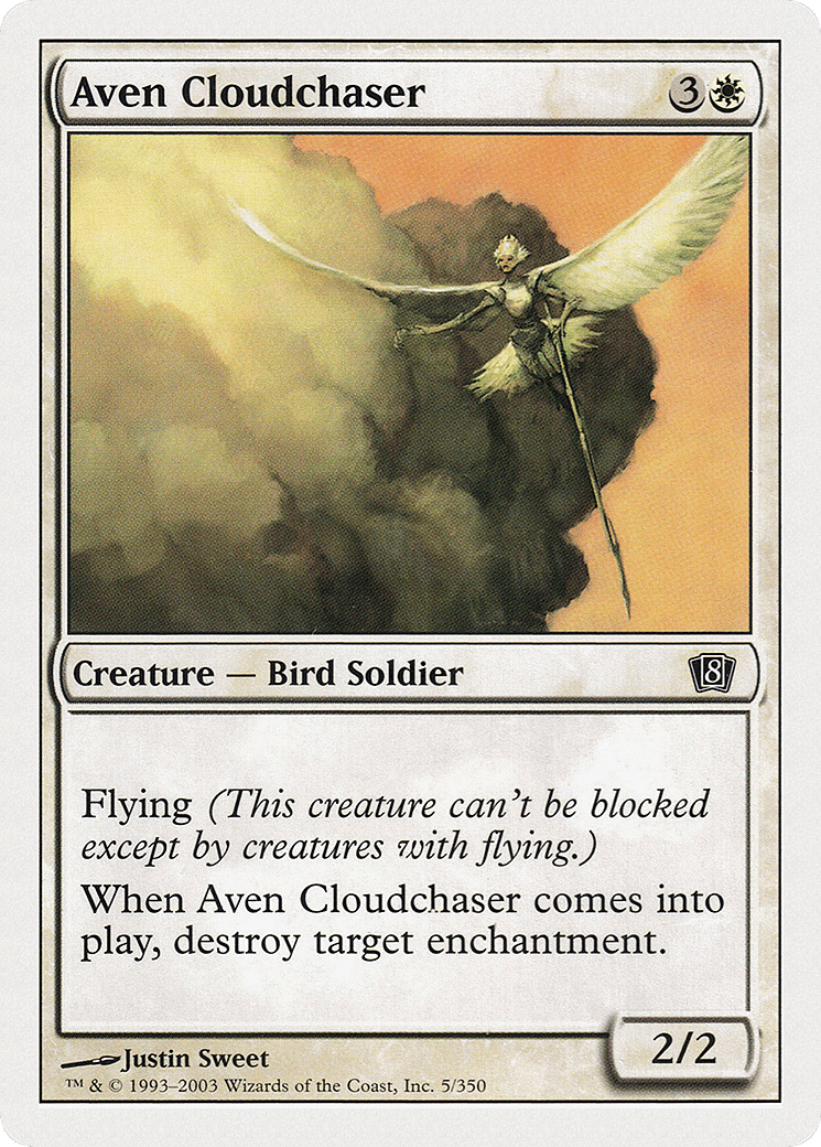 Aven Cloudchaser — Eighth Edition — Magic: The Gathering
