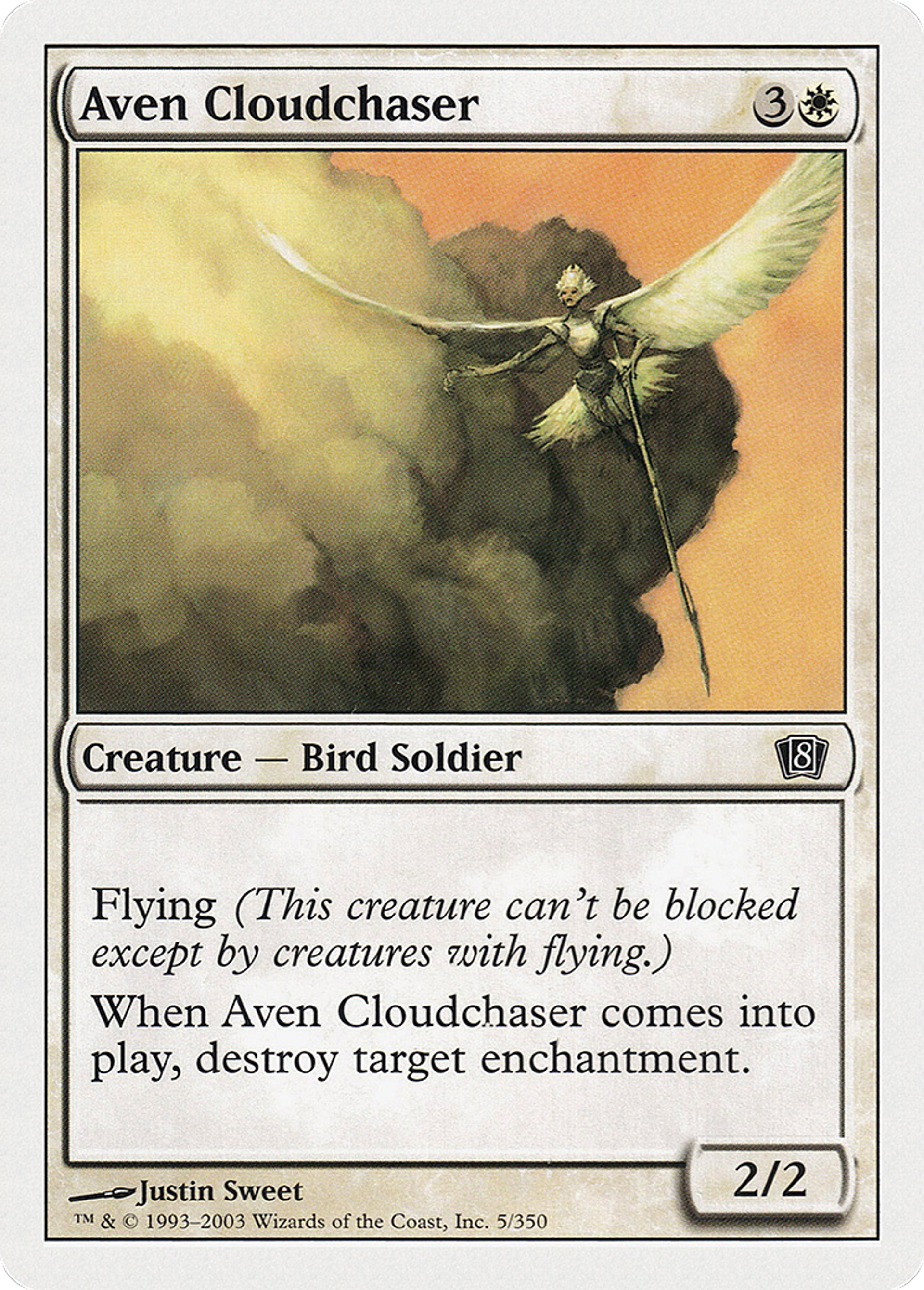 Aven Cloudchaser — Eighth Edition — Magic: The Gathering