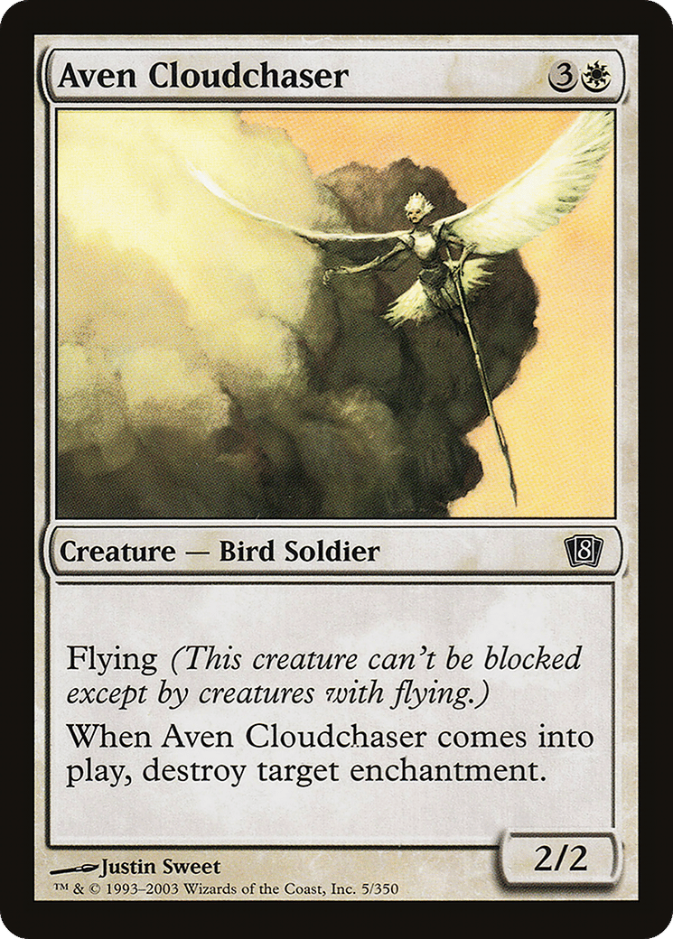 Aven Cloudchaser — Eighth Edition — Magic: The Gathering