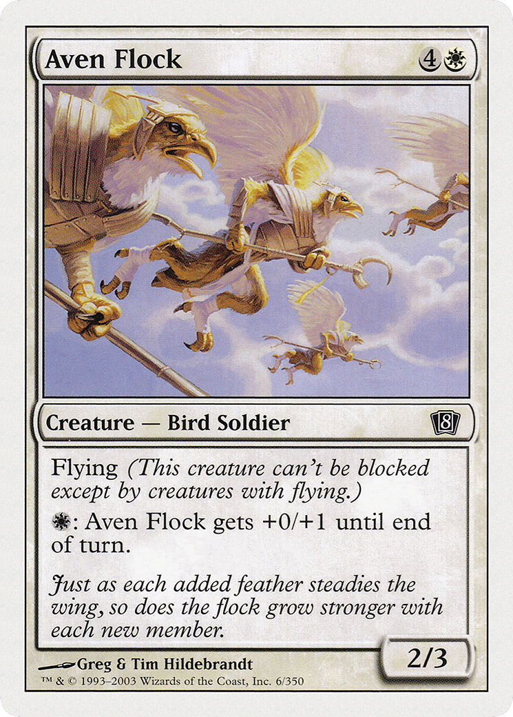 Aven Flock — Eighth Edition — Magic: The Gathering