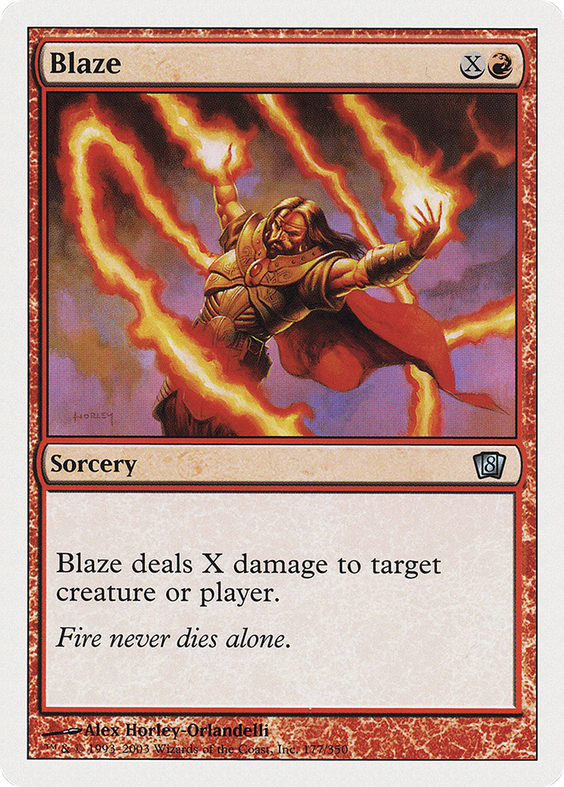 Blaze — Eighth Edition — Magic: The Gathering
