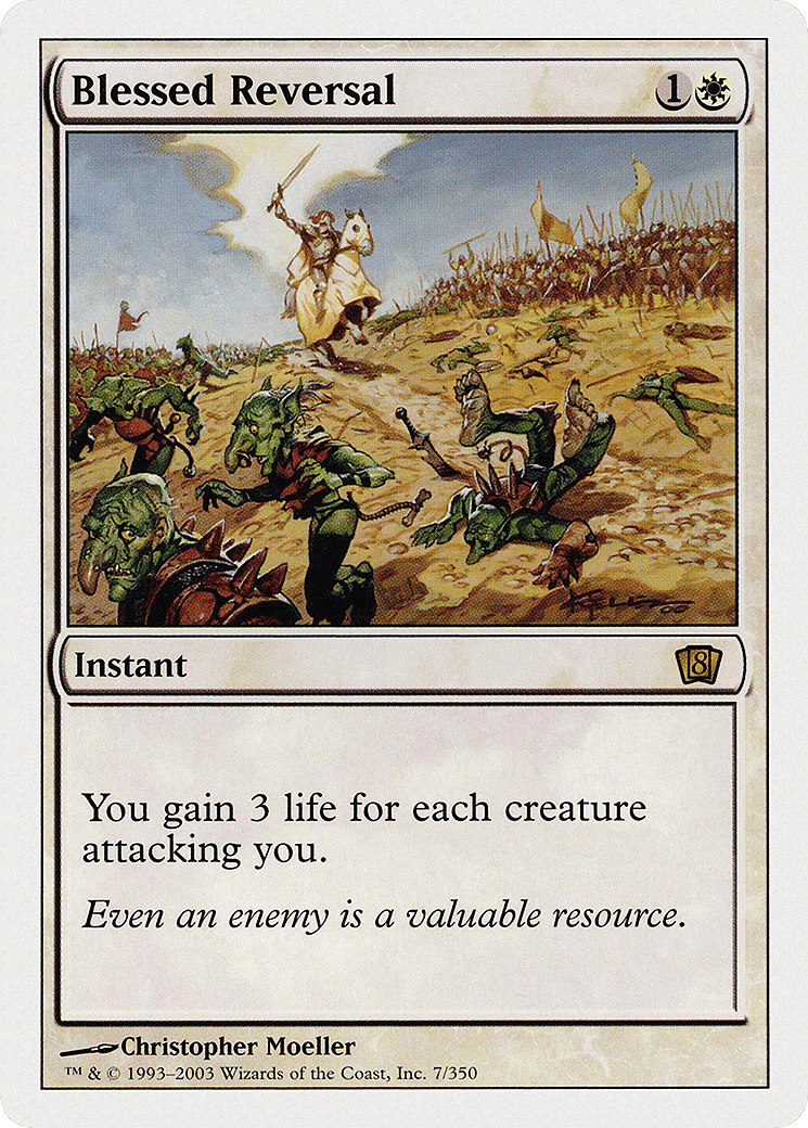 Blessed Reversal — Eighth Edition — Magic: The Gathering