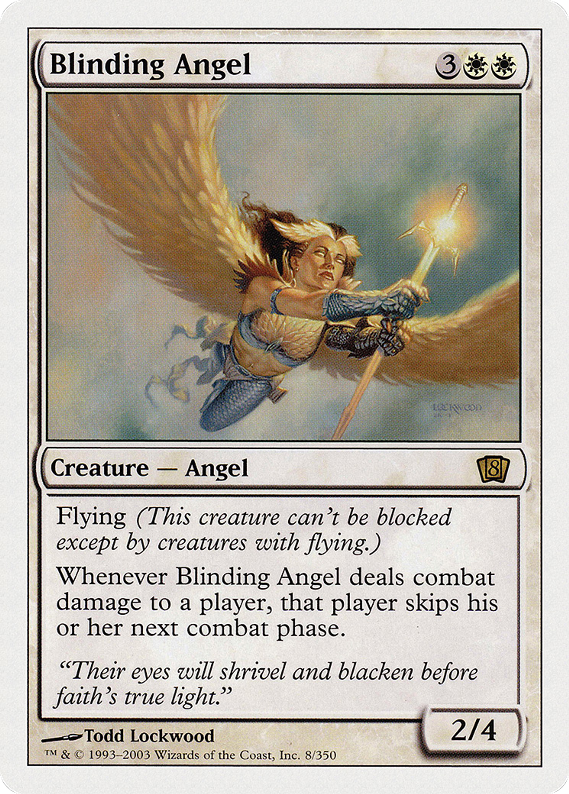 Blinding Angel — Eighth Edition — Magic: The Gathering