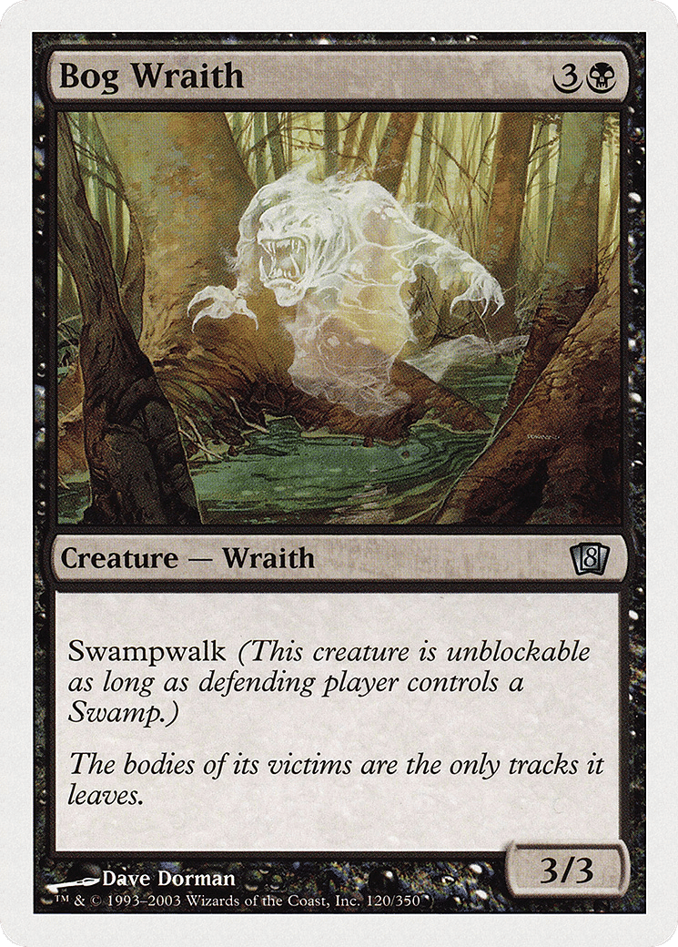 Bog Wraith — Eighth Edition — Magic: The Gathering