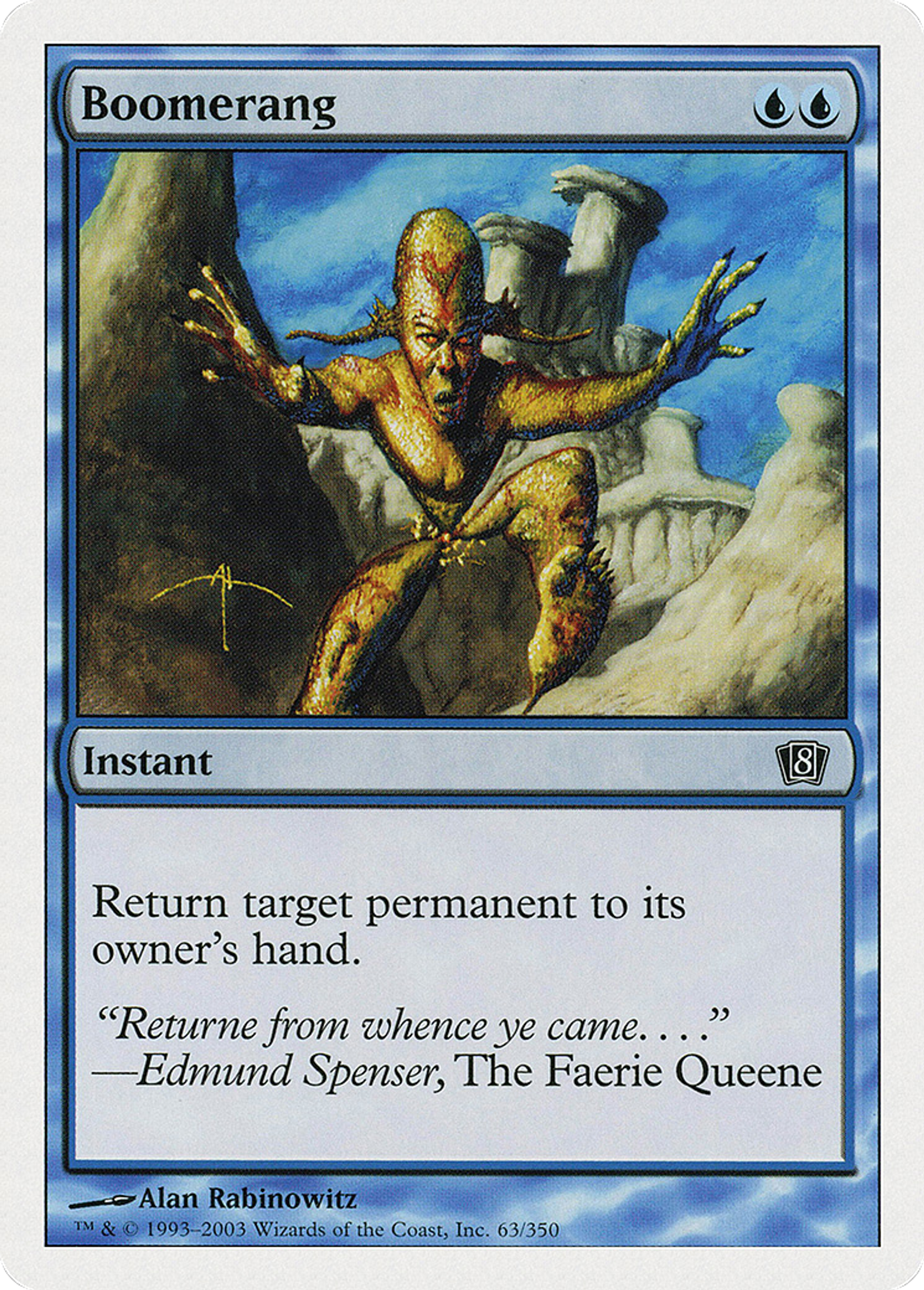 Boomerang — Eighth Edition — Magic: The Gathering