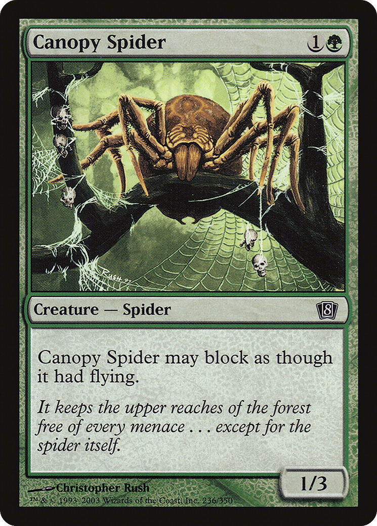 Canopy Spider — Eighth Edition — Magic: The Gathering