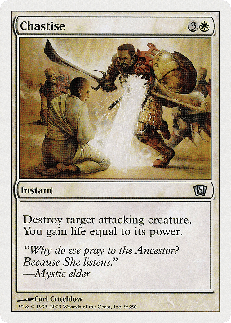 Chastise — Eighth Edition — Magic: The Gathering
