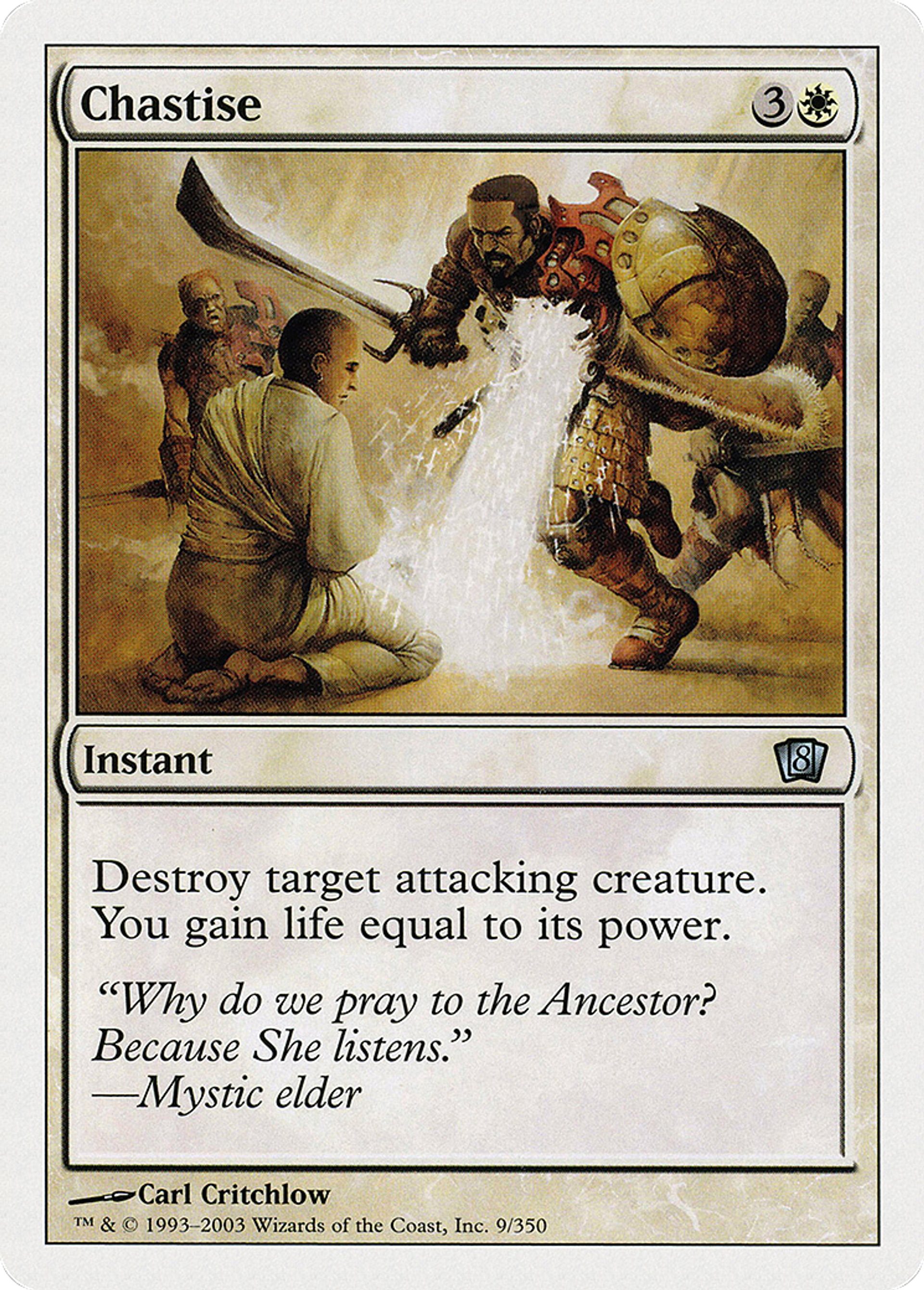 Chastise — Eighth Edition — Magic: The Gathering