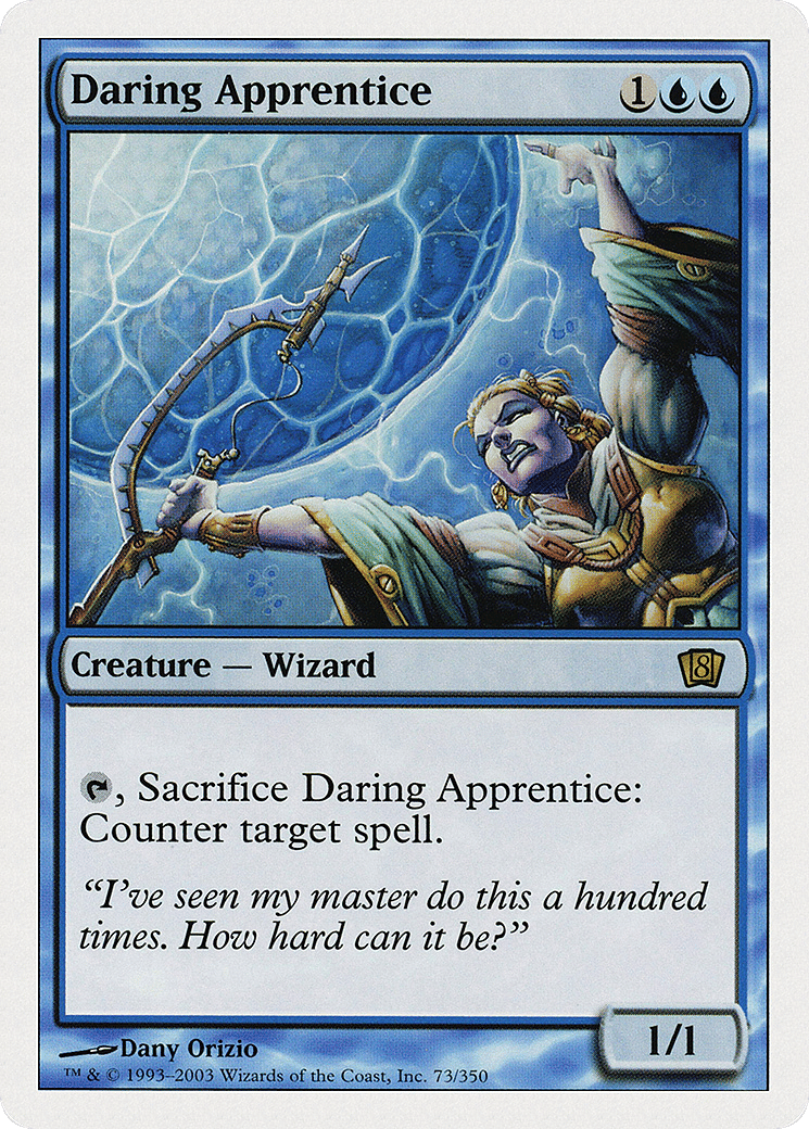 Daring Apprentice — Eighth Edition — Magic: The Gathering