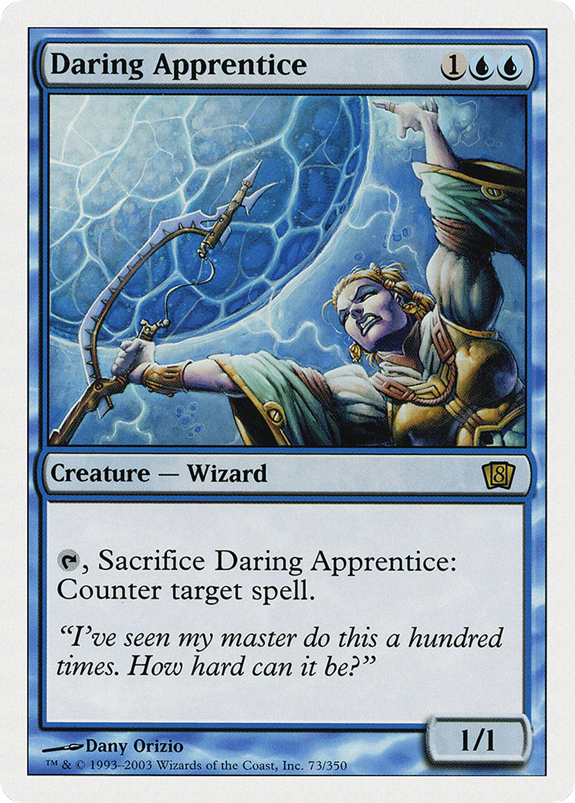 Daring Apprentice — Eighth Edition — Magic: The Gathering