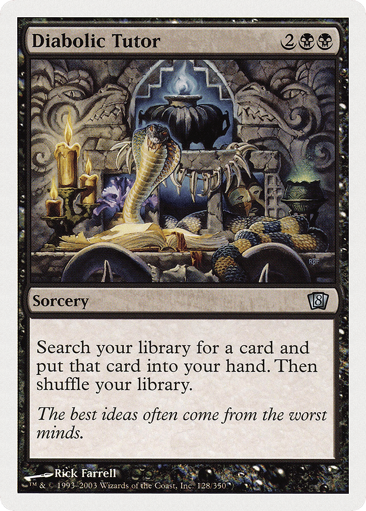 Diabolic Tutor — Eighth Edition — Magic: The Gathering