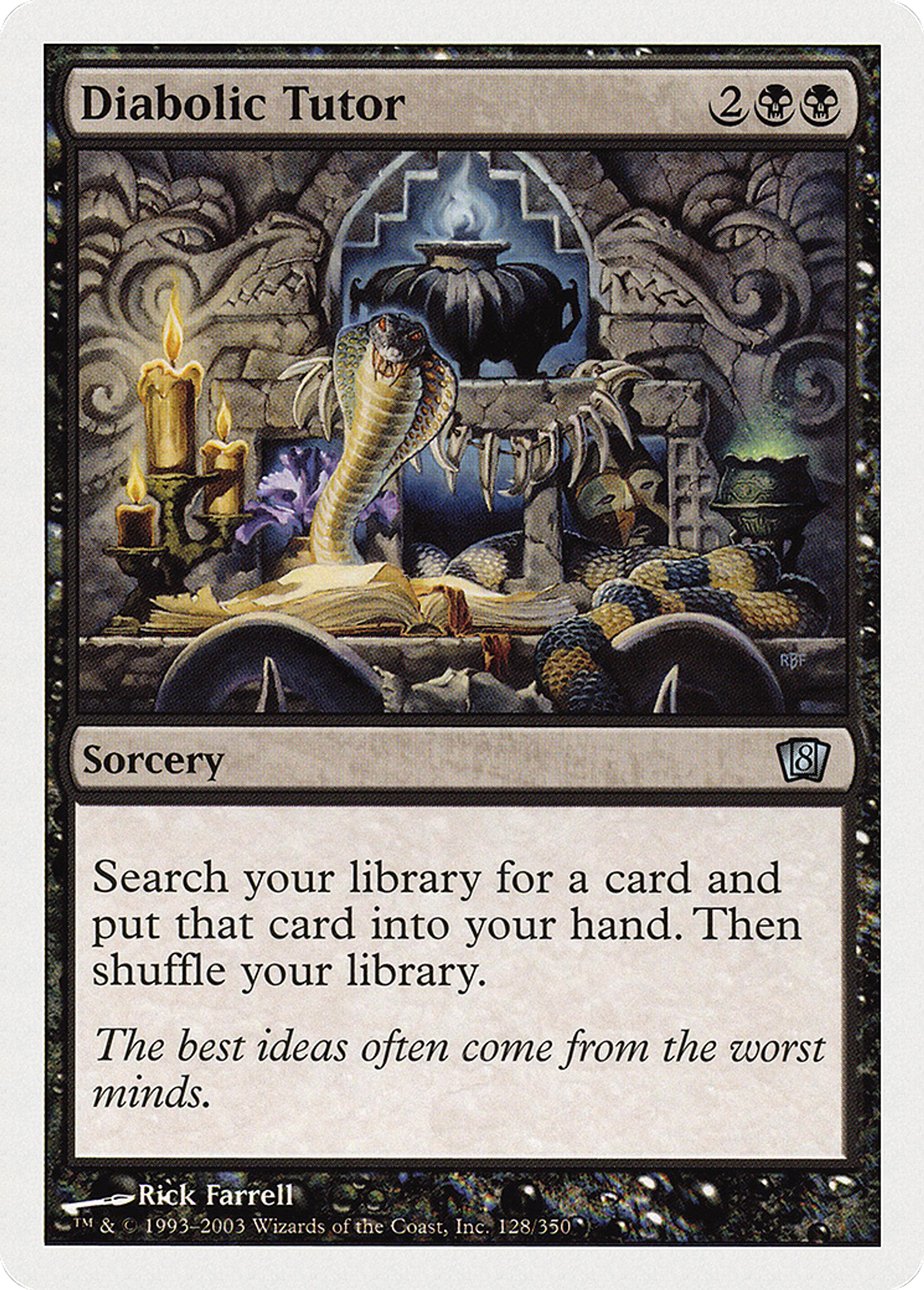 Diabolic Tutor — Eighth Edition — Magic: The Gathering