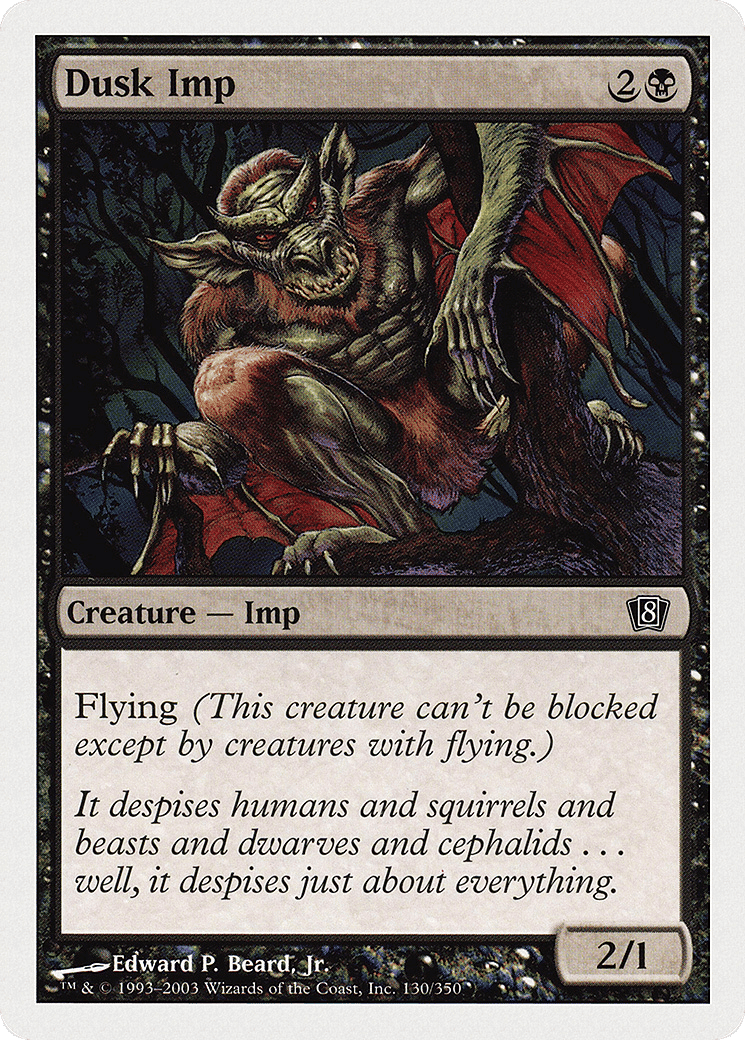 Dusk Imp — Eighth Edition — Magic: The Gathering