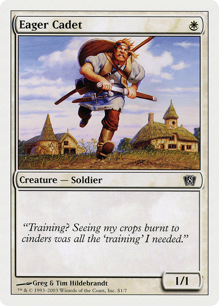 Eager Cadet — Eighth Edition — Magic: The Gathering