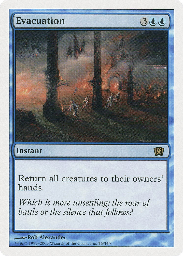 Evacuation — Eighth Edition — Magic: The Gathering