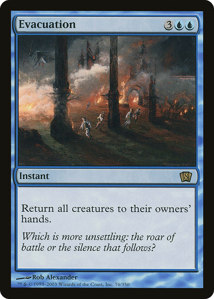 Evacuation — Eighth Edition — Magic: The Gathering