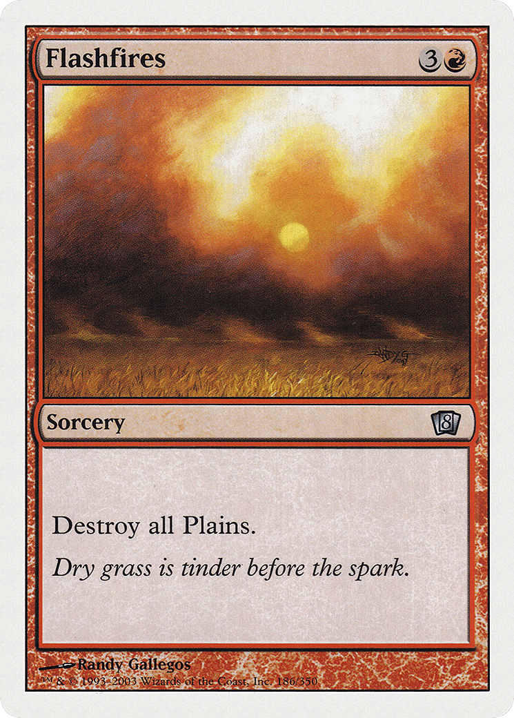 Flashfires — Eighth Edition — Magic: The Gathering