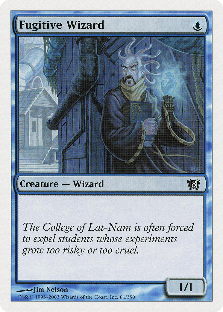Fugitive Wizard — Eighth Edition — Magic: The Gathering