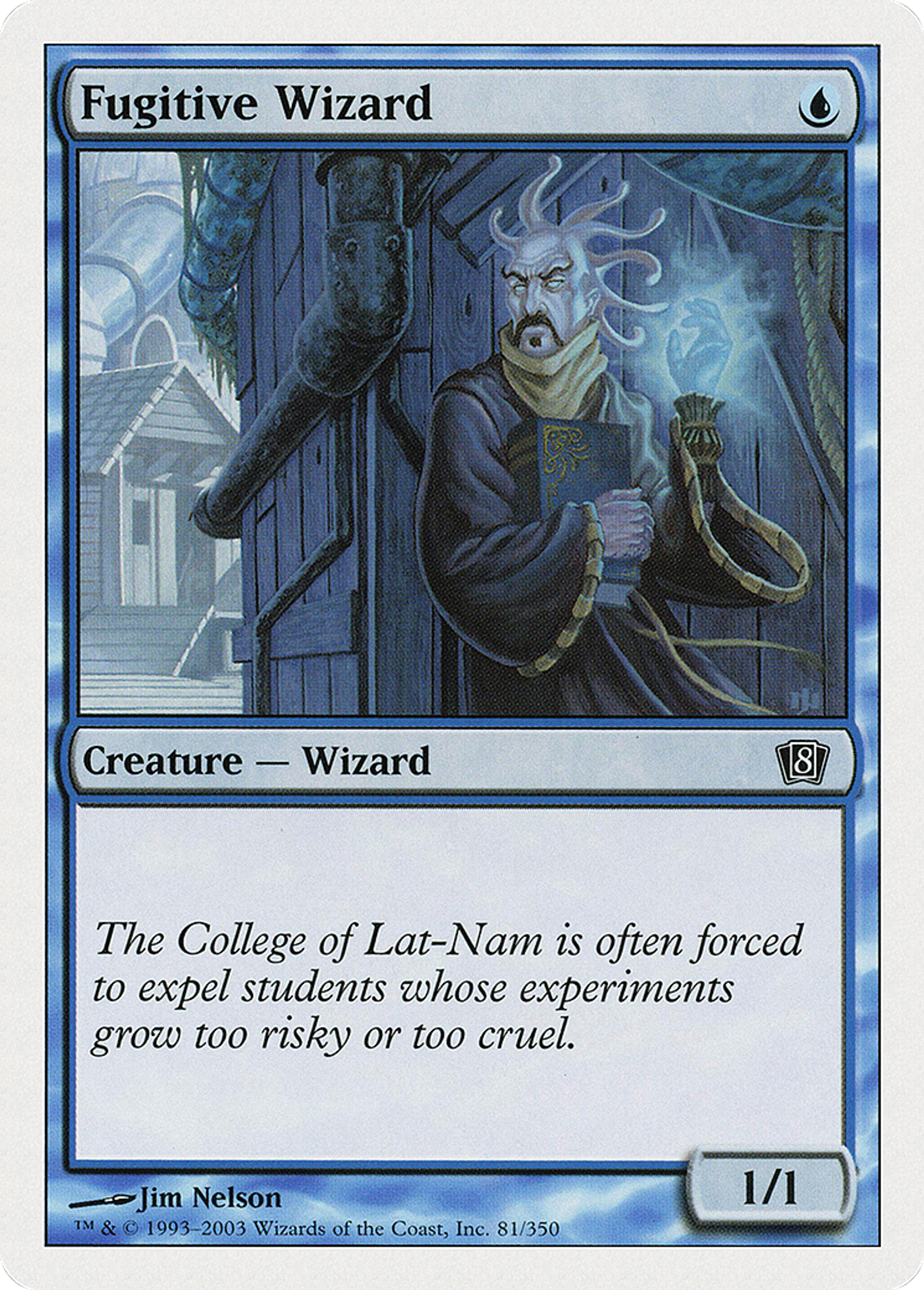 Fugitive Wizard — Eighth Edition — Magic: The Gathering