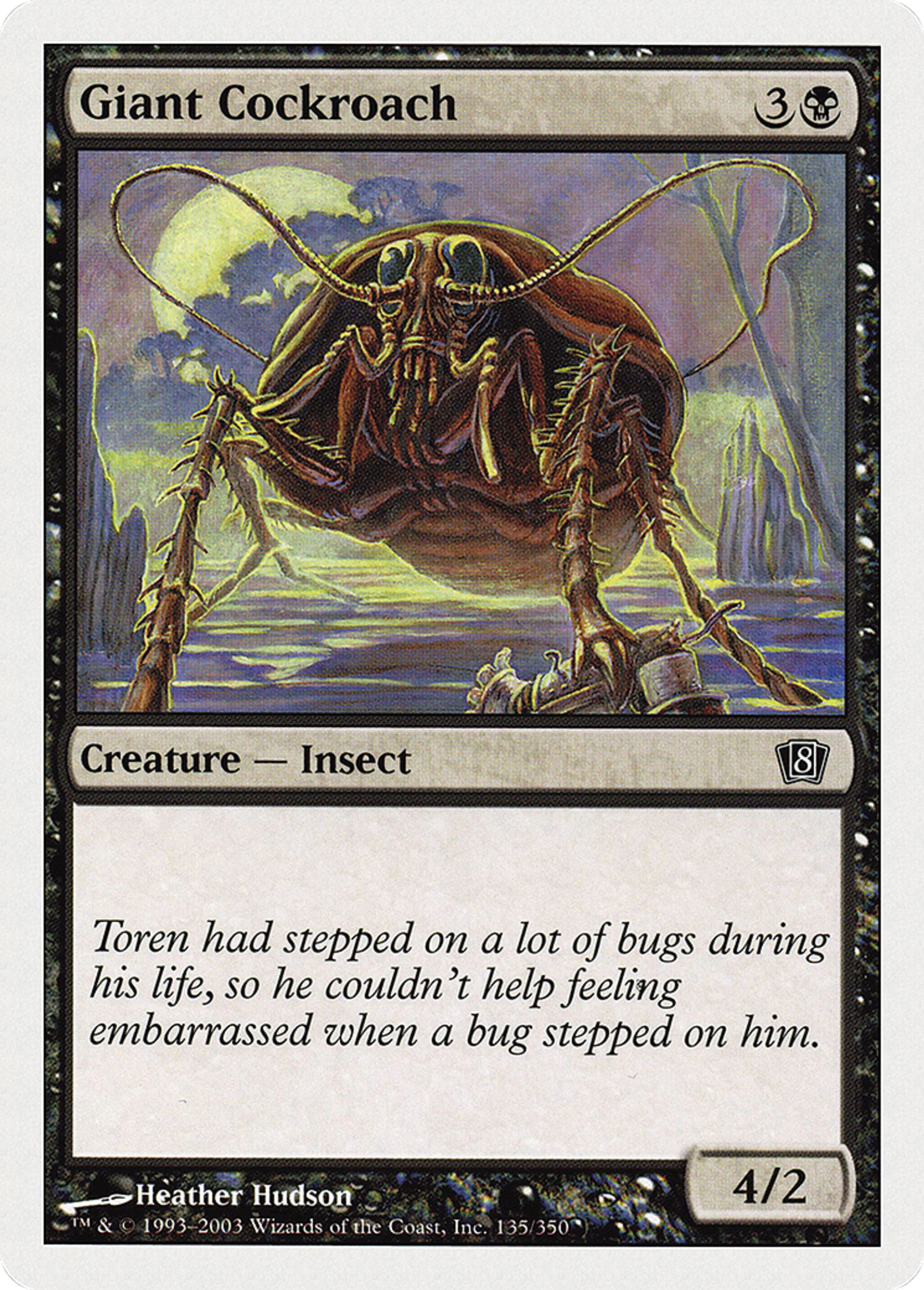 Giant Cockroach — Eighth Edition — Magic: The Gathering