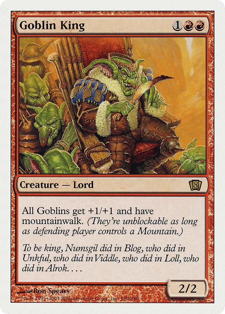 Goblin King — Eighth Edition — Magic: The Gathering