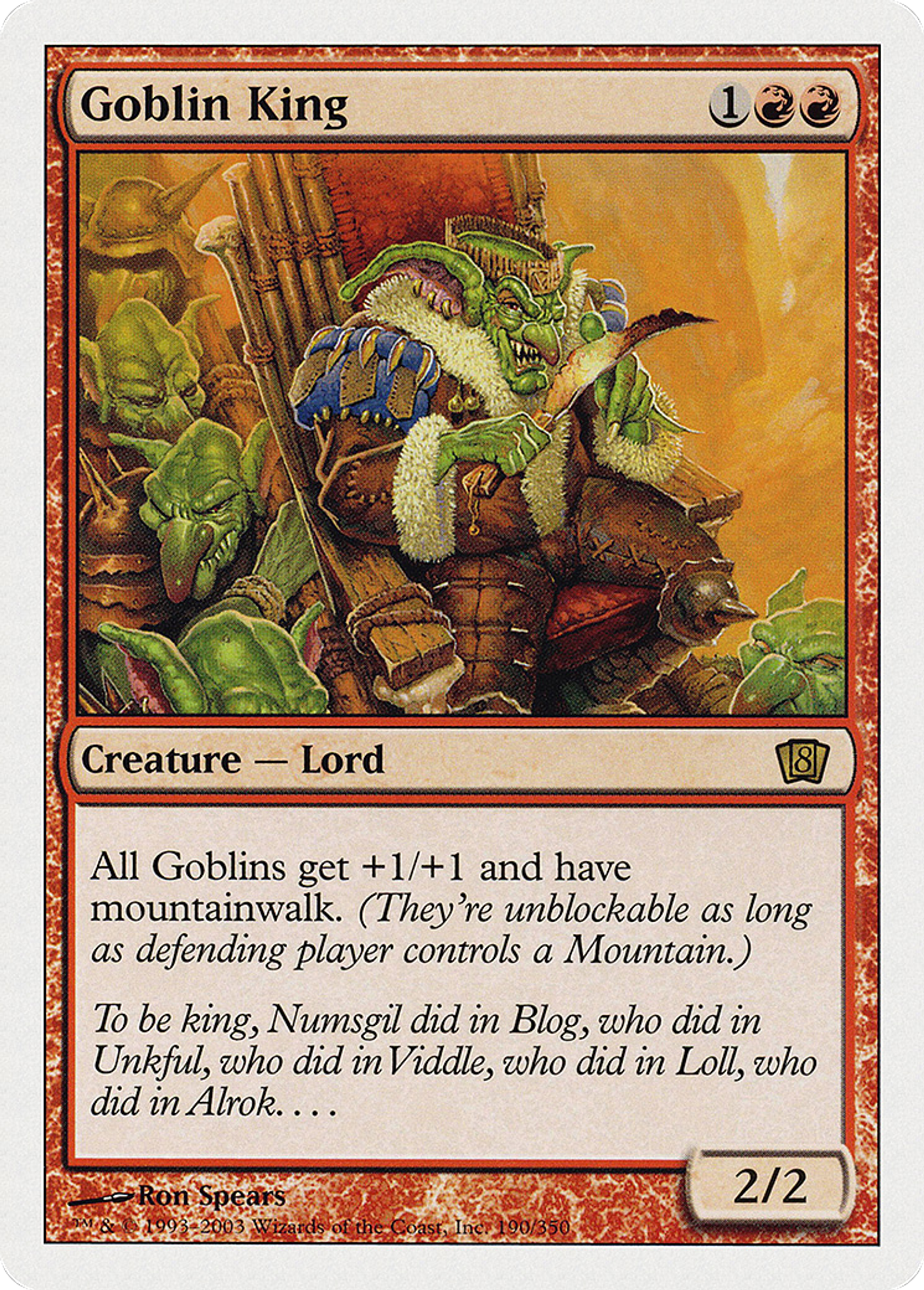 Roi des gobelins — Eighth Edition — Magic: The Gathering