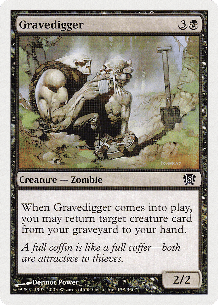 Gravedigger — Eighth Edition — Magic: The Gathering