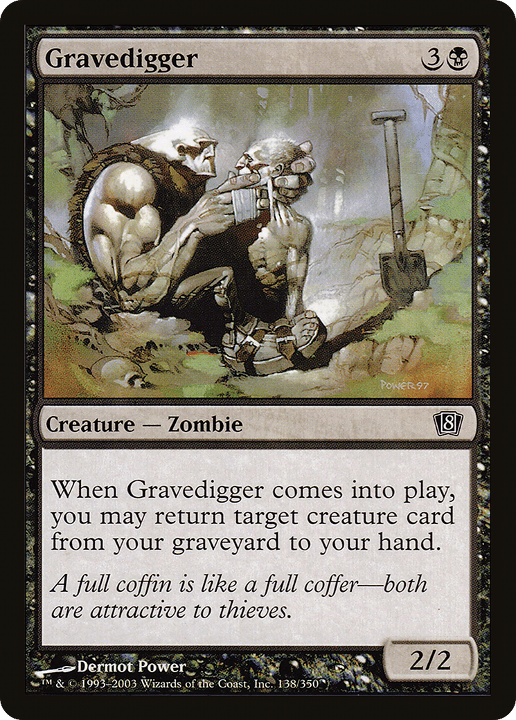 Gravedigger — Eighth Edition — Magic: The Gathering
