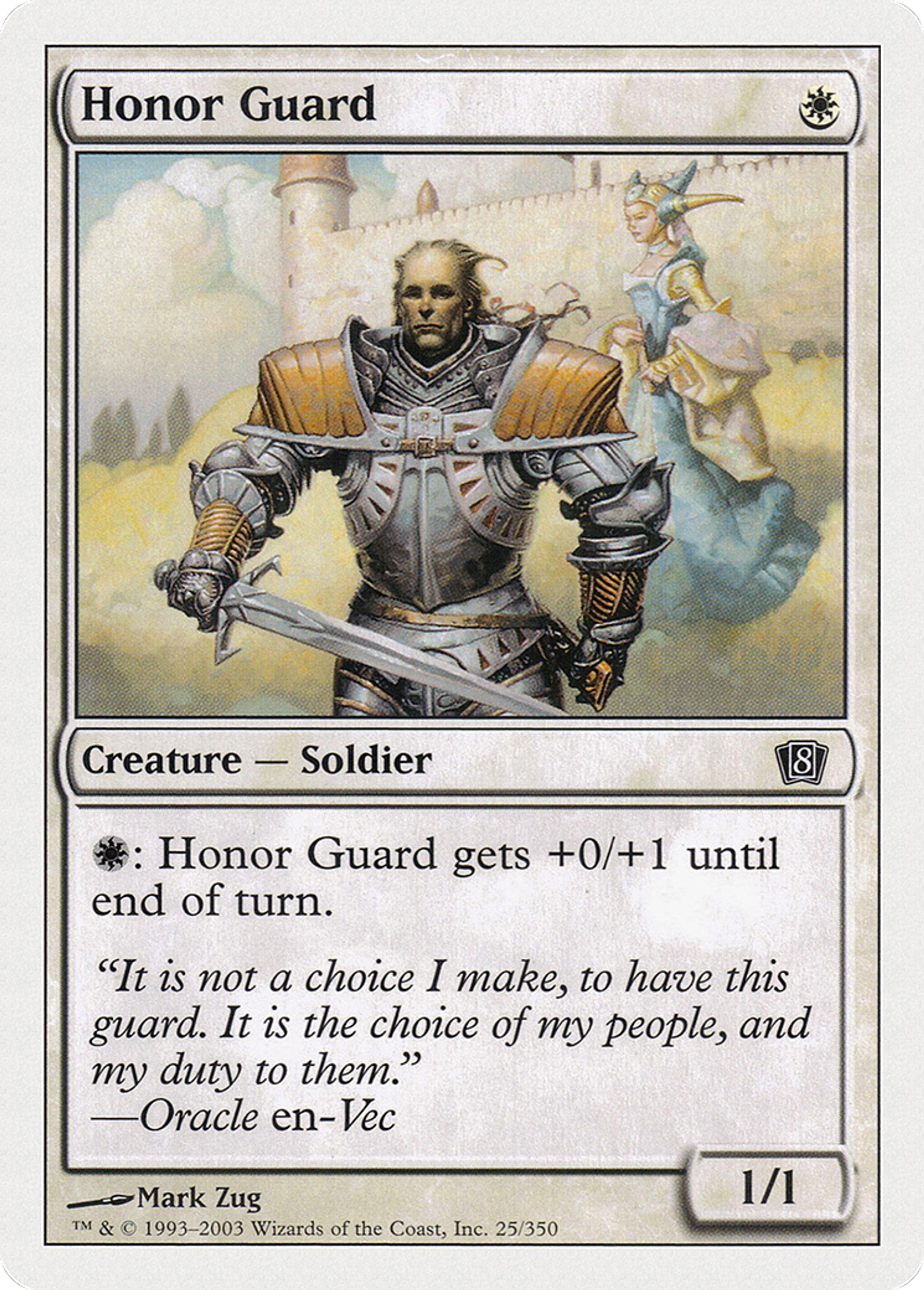 Garde d'honneur — Eighth Edition — Magic: The Gathering